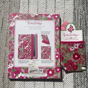 Lilly Pulitzer Garden by the Sea iPad2 (3rd gen) case and drink hugger